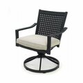 Patio Master Four Seasons Highland Cast Aluminum Swivel Rocker Dining Chair 108350